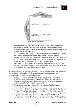 burberry learning and development.